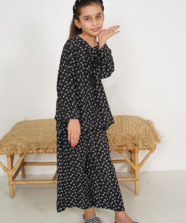 Sapphire Bloom Linen Co-Ord Set