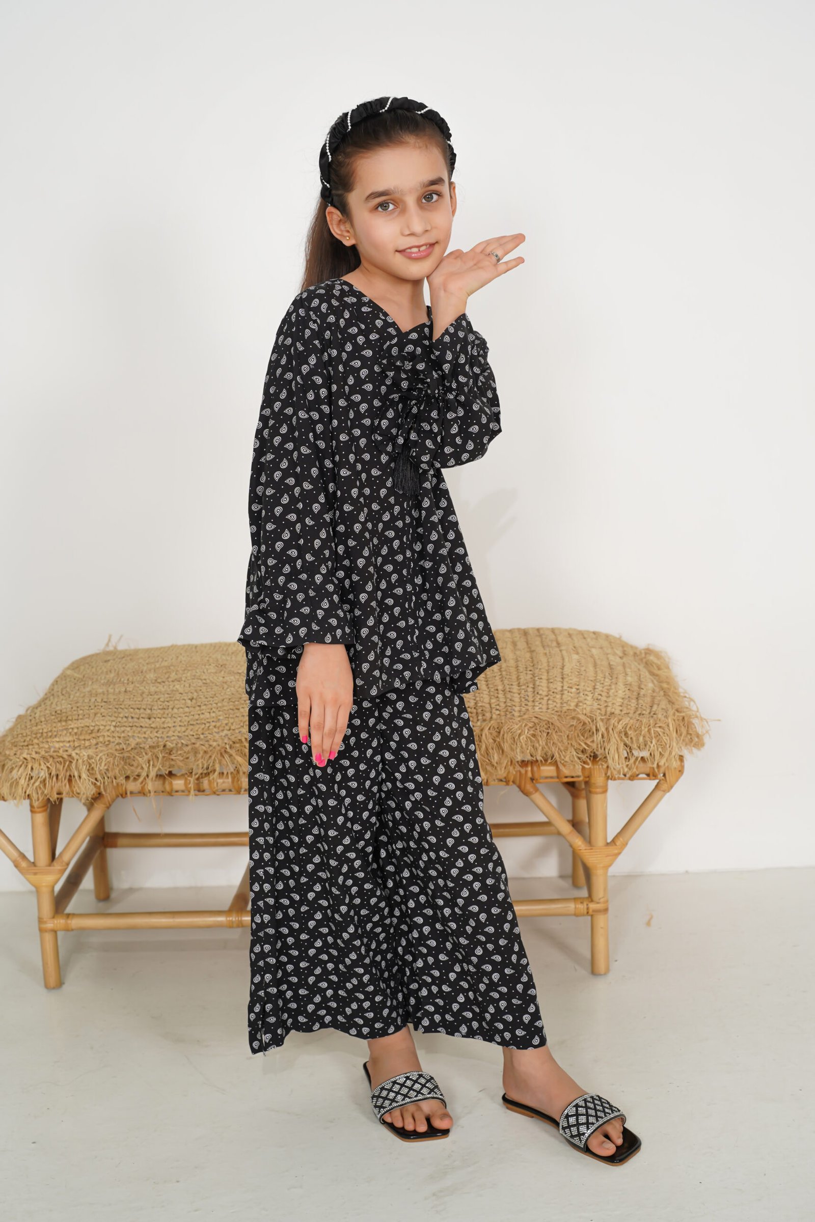 Sapphire Bloom Linen Co-Ord Set