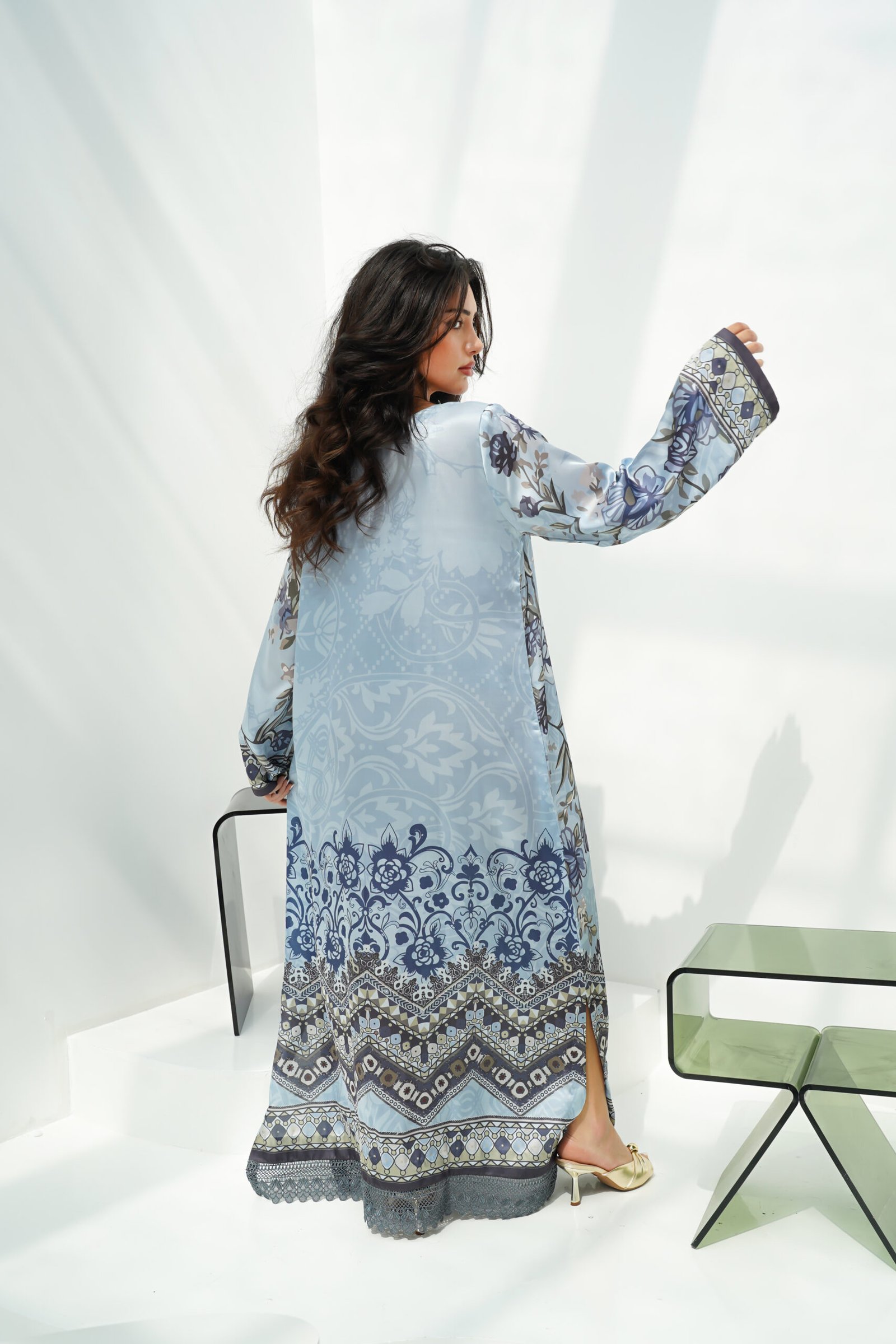 Azure Serenity Kaftan - Image 5